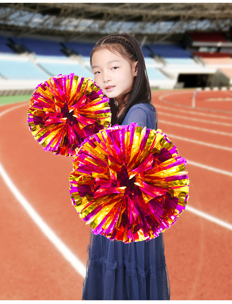 舞蹈道具 啦啦操花球啦啦花球拉拉队手花手拿花手摇花啦啦队花球