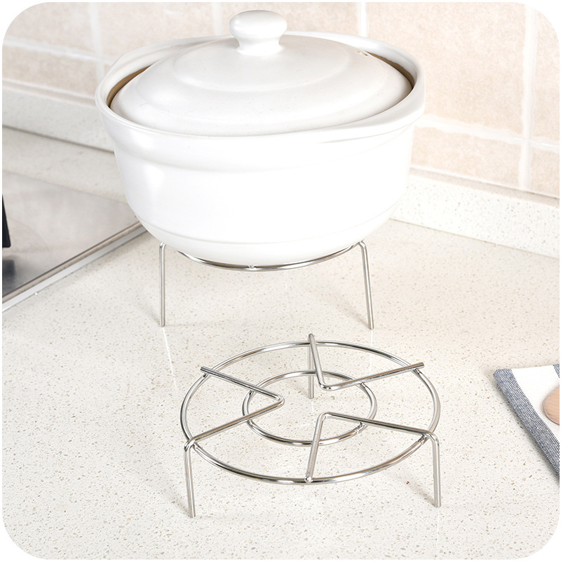 不锈钢蒸架蒸片蒸盘蒸垫蒸格蒸笼屉高脚家用小蒸菜蒸饭蒸锅架子-阿里