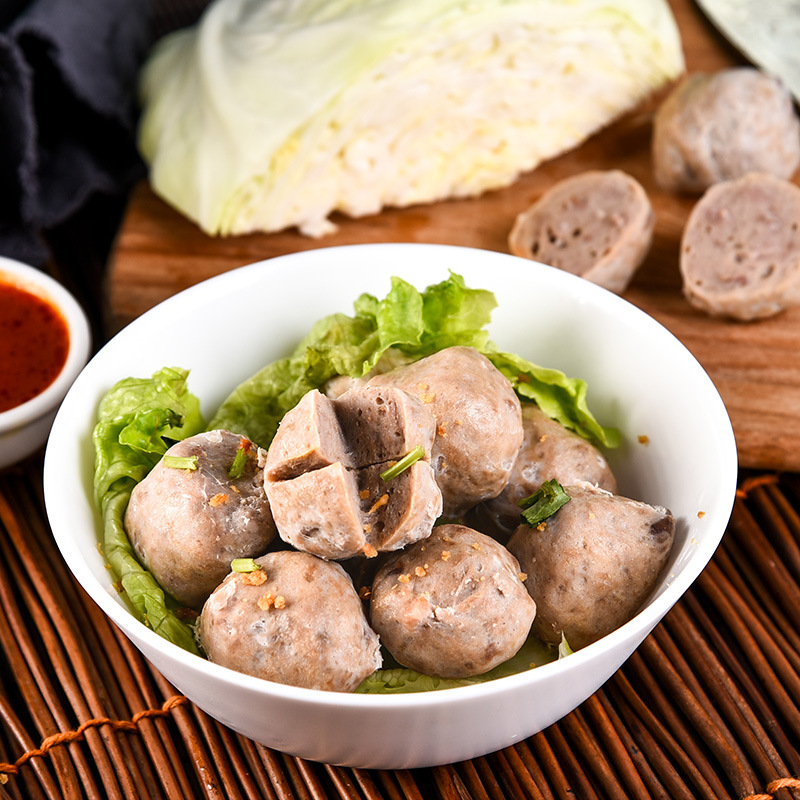 香港四海手打牛筋丸爽口弹牙火锅丸子牛肉丸250g烧烤麻辣烫关东煮