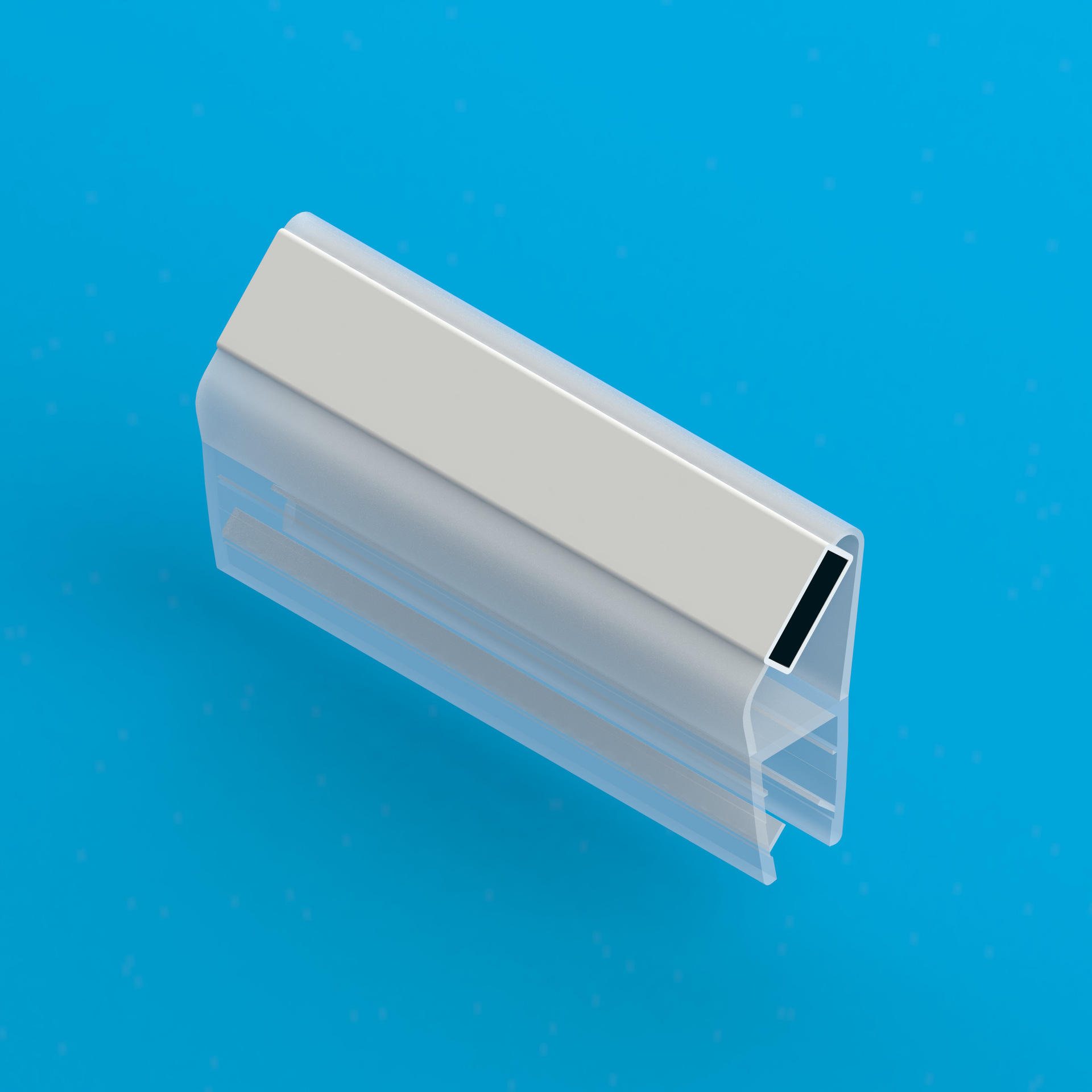 供应pvc塑料密封磁吸条砖石形卫浴玻璃门窗挡水条胶条厂家直销