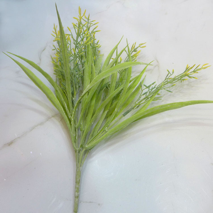仿真把束假草 植毛植绒水草麦草家居室内花束摆设 仿真植物水草
