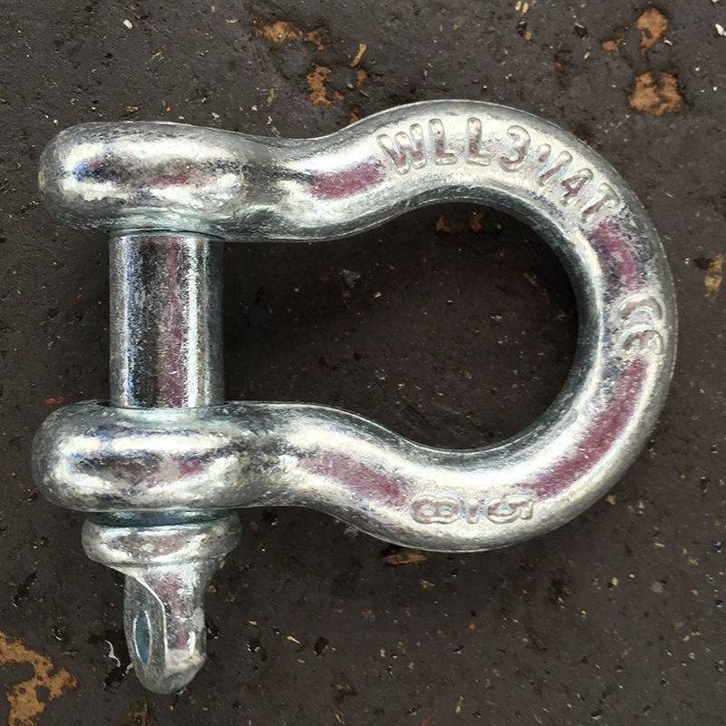 弓型卸扣 d型卸扣 船用起重卸扣 挂钩索具链条连接扣批发