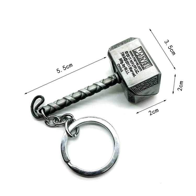 46g 毛重:56g尺寸:如图所示材质:锌合金雷神之锤商品描述是否ip授权否