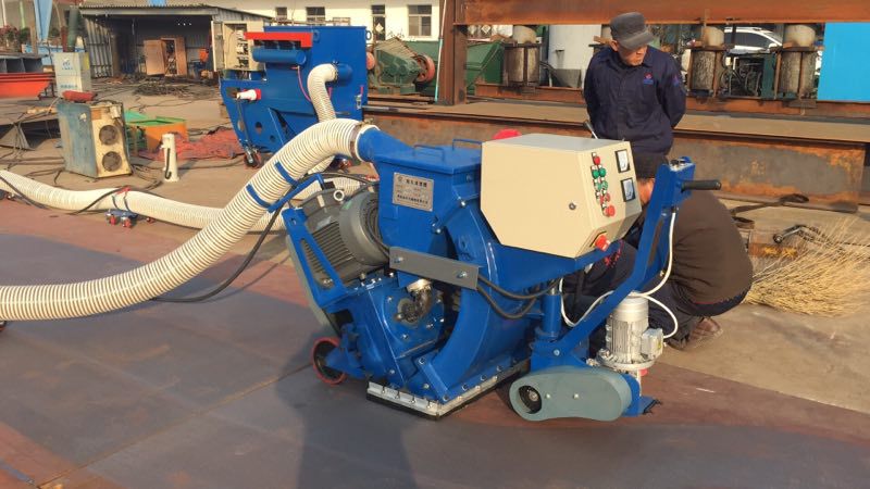 推荐青岛抛丸机 桥梁沥青路面飞机跑道移动式抛丸机 打毛机