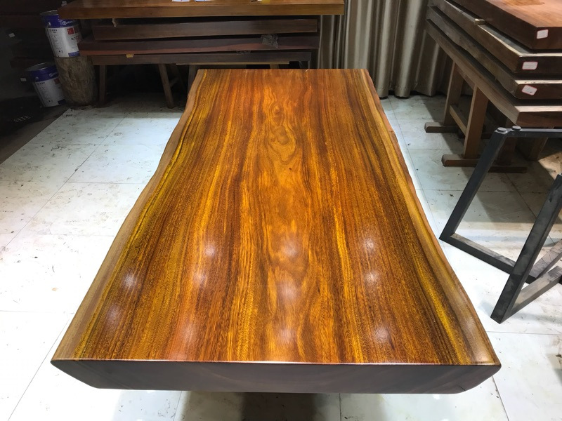 大板桌 奥坎巴花黄花梨鸡翅木实木原木办公茶桌212长98宽现货批发