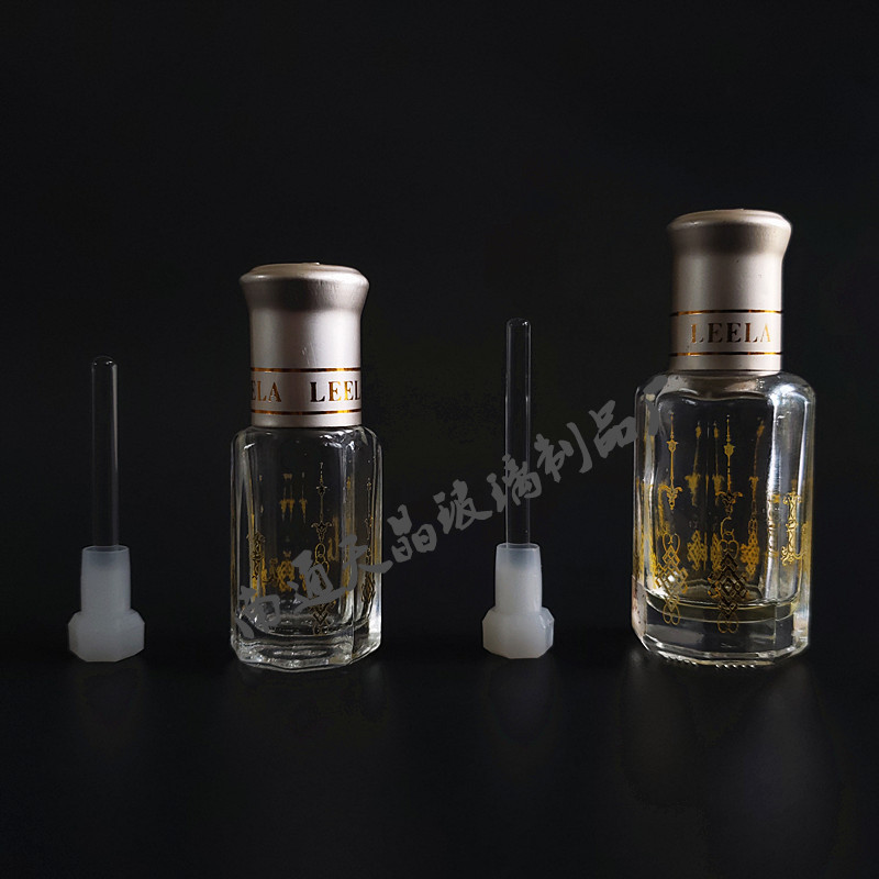 玻璃滴棒 精油瓶玻璃滴棒 实心圆头玻璃棒带盖 3ml6ml9ml精油瓶用