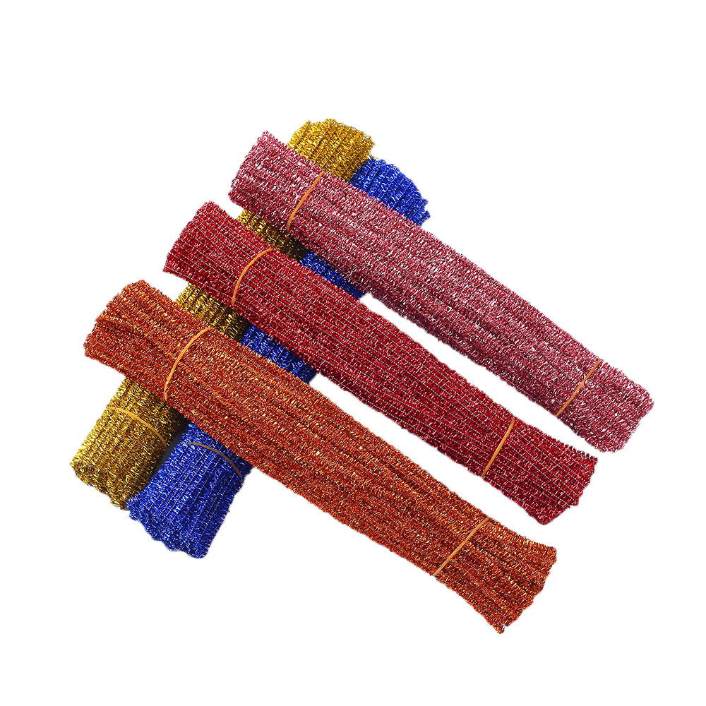 金葱混色儿童益智玩具扭扭棒 幼教diy手工材料毛根条厂家批发