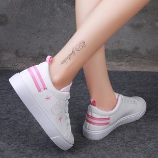 平底韩版休闲鞋平跟学生鞋小白鞋初中生高中生少女运动单鞋