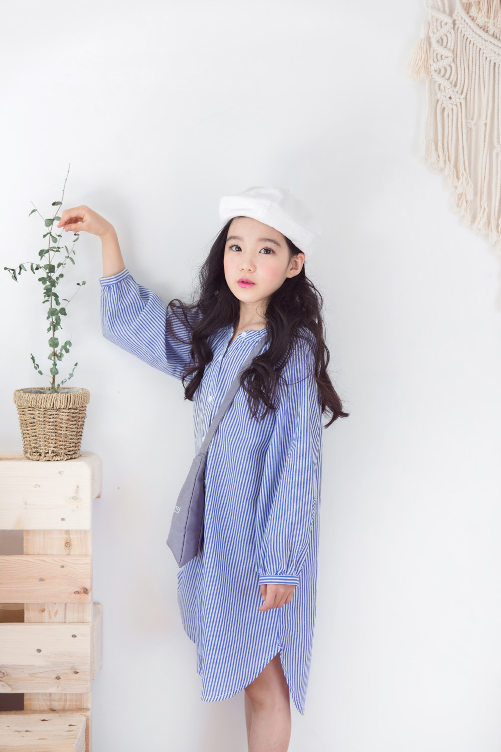 女童长款衬衫2018新款女中大童亲子装童装秋装韩版长袖纯棉衬衫