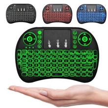 亚马逊速卖通 跨境电商3色背光迷你智能遥控键盘 i8空中飞鼠键盘