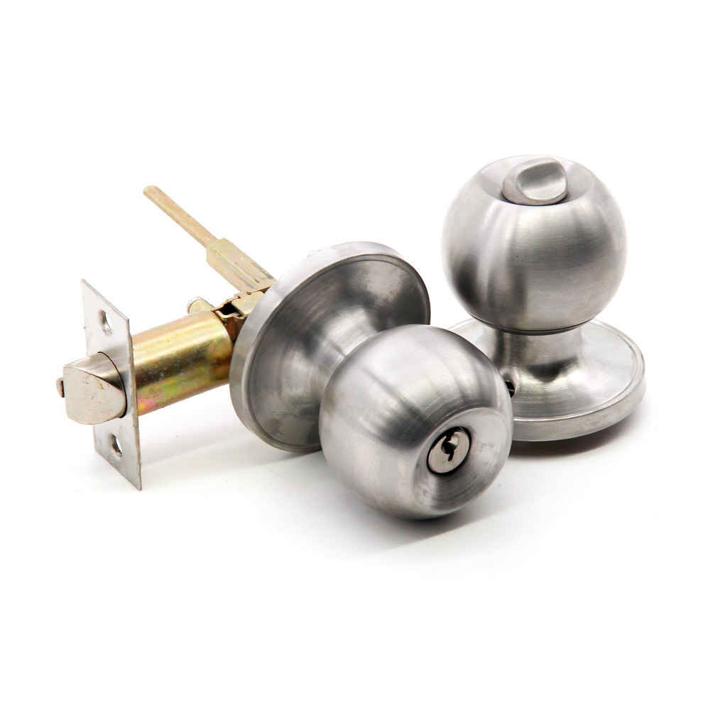 球形锁具室内木门球锁房门球形锁圆锁单舌旋钮锁304不锈钢形锁