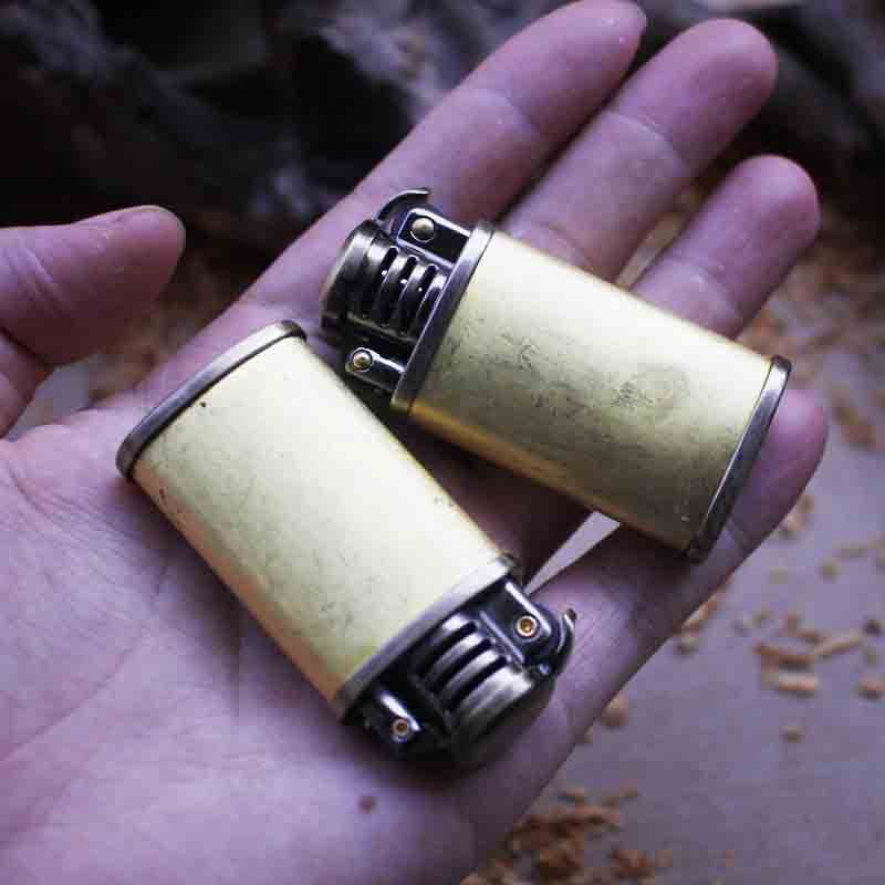 佐罗520纯铜内胆打火机芯带壳毛胚可木头套壳加工加工纯铜机芯