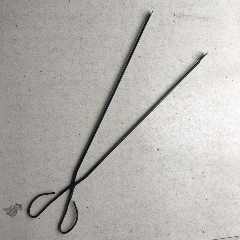 垃圾夹夹嵌垃圾取物火钳子加长长火钳夹碳铁家用火钳捡垃圾夹子