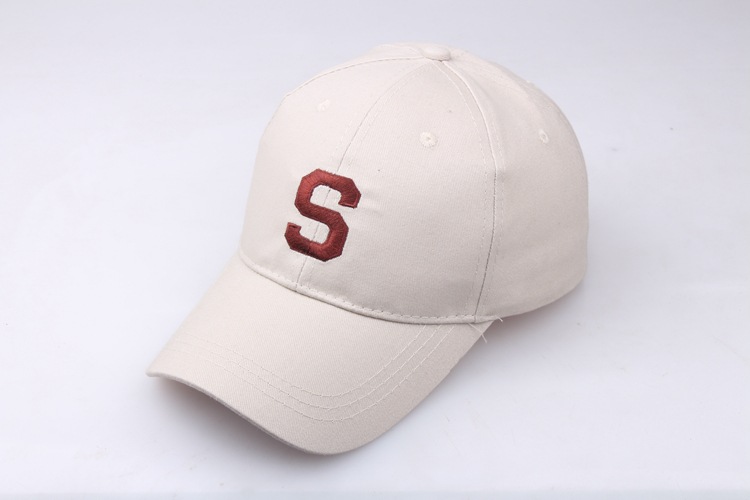 Korean Style Baseball Cap Embroidery Letter S Men's Peaked Cap Little Fresh Sun Hat Street Hip Hop Hat Wholesale