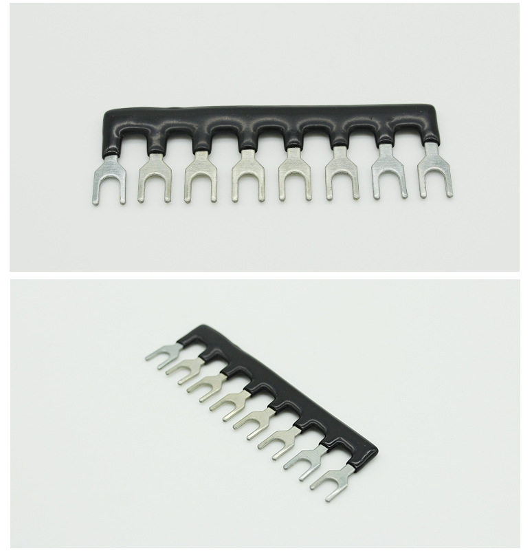 tb-1508 接线端子排短接片 端子连接条 8位 短接条 短路片 短接片