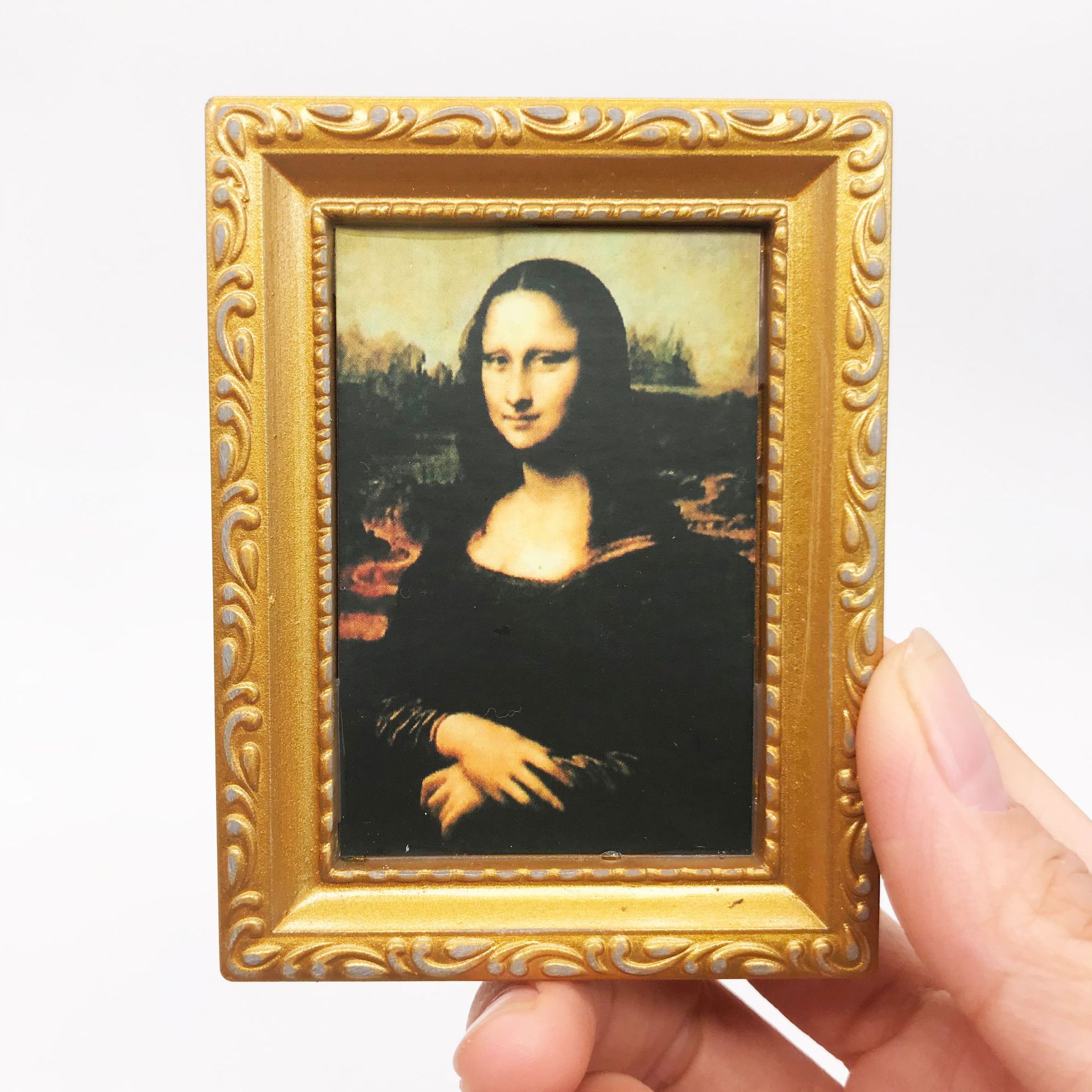 1:12迷你娃娃屋dollhouse miniature画框蒙娜丽莎