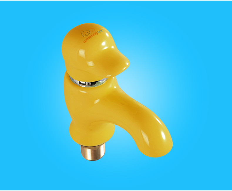 娃享幼儿园儿童洗手盆卡通彩色水龙头陶瓷单孔混冷热洗脸盆水龙头