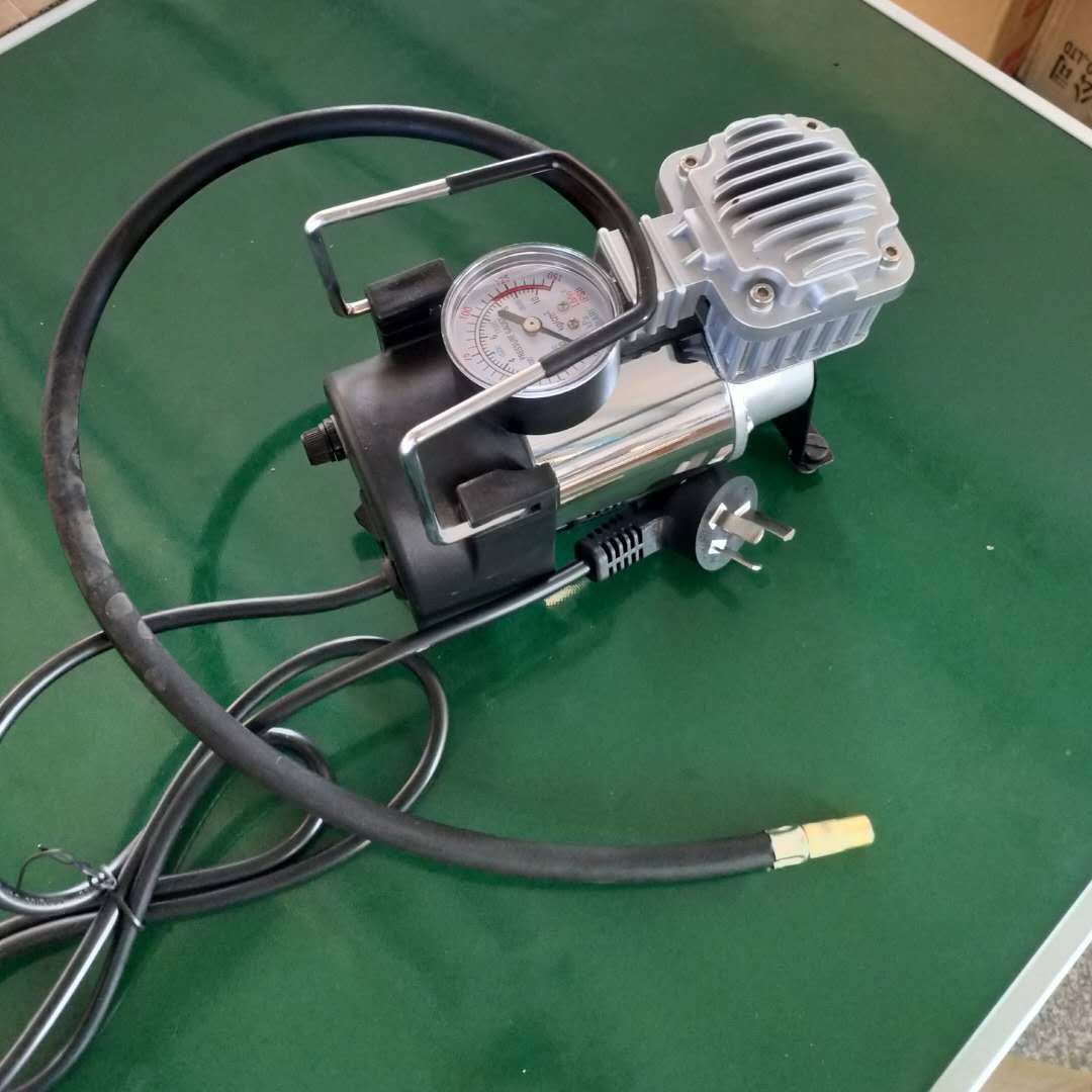 220v家用交流电动车载充气泵双缸小汽车打气机篮球家车两用游泳圈