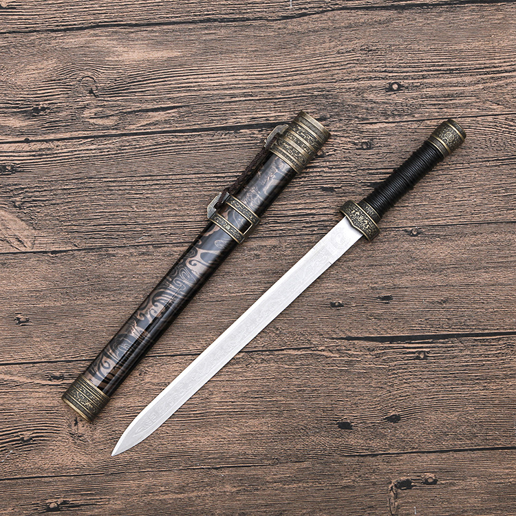 龙泉刀剑不锈钢防身小短剑 镇宅宝剑汉剑风云战剑卧龙小剑未开刃