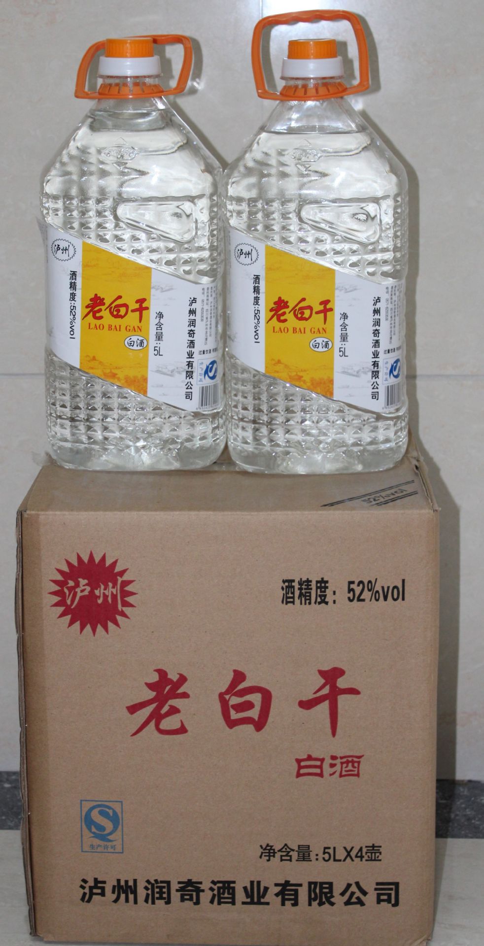 泸州老白干桶装白酒 52度浓香型 5l大桶装 泡药泡果调味自饮白酒