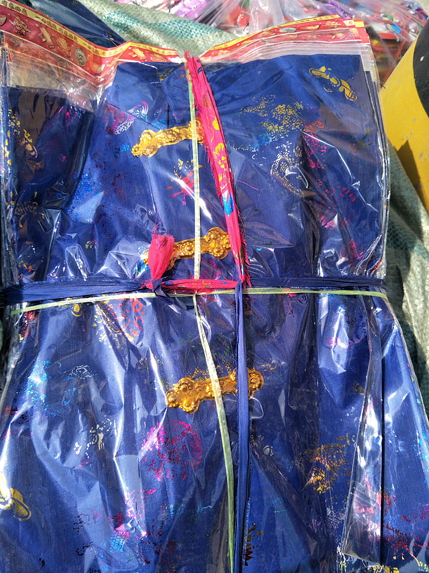 加棉布衣服 寒衣纸衣服 殡葬祭祀清明纸品特种纸长衣女装佛教纸品