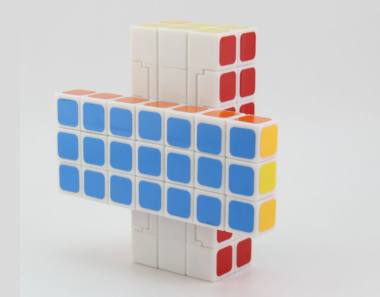 智力乐园337立体魔方白色 智力开发益智减压白底竞技魔方玩具