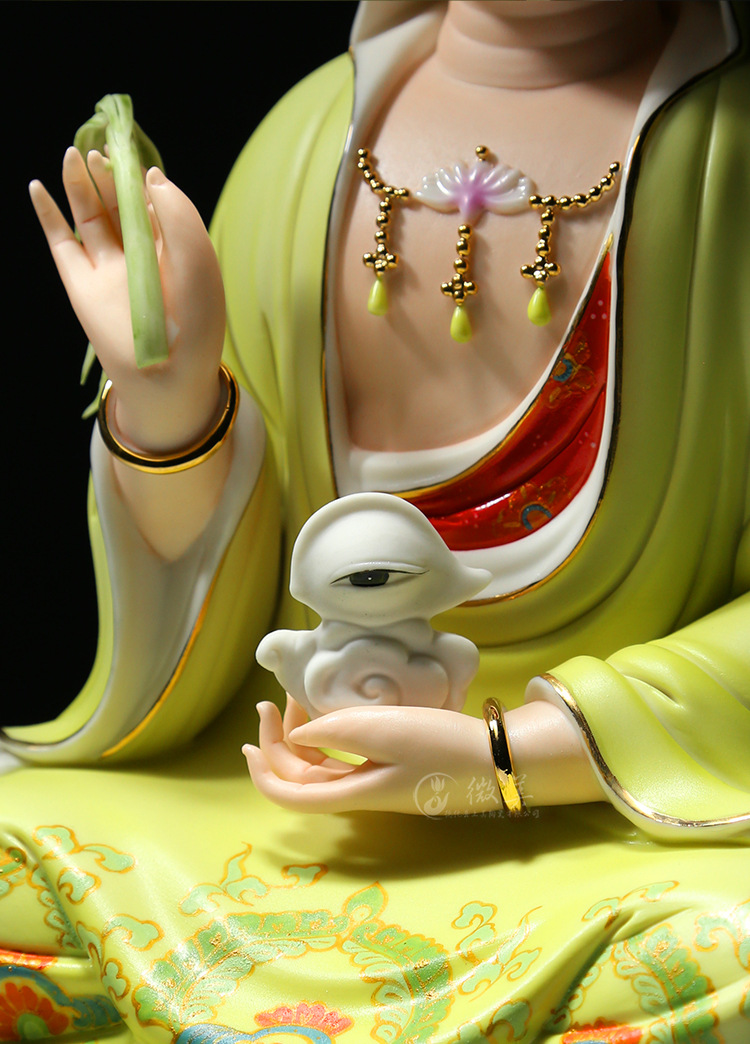 【上美】陶瓷眼睛菩萨眼光娘娘观音菩萨大慈大悲观音菩萨佛像摆件