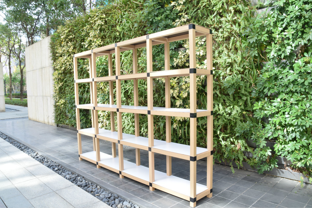 现货展会艺术品展架 家用客厅纸管装饰架 商场货品实木展示架批发