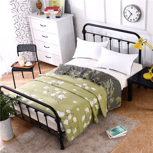 厂家直销床上用品六层棉纱大版花秋季多功能毛巾被1.5m2.0m床