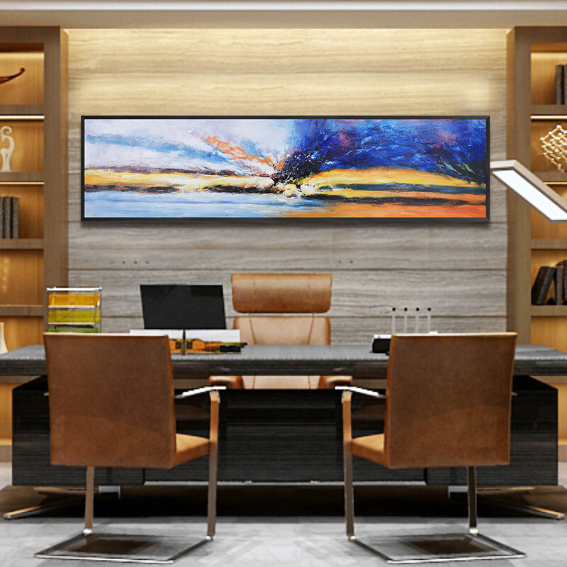 世界名画印象派大师莫奈风景油画办公室书房抽象挂画油画淘宝畅销