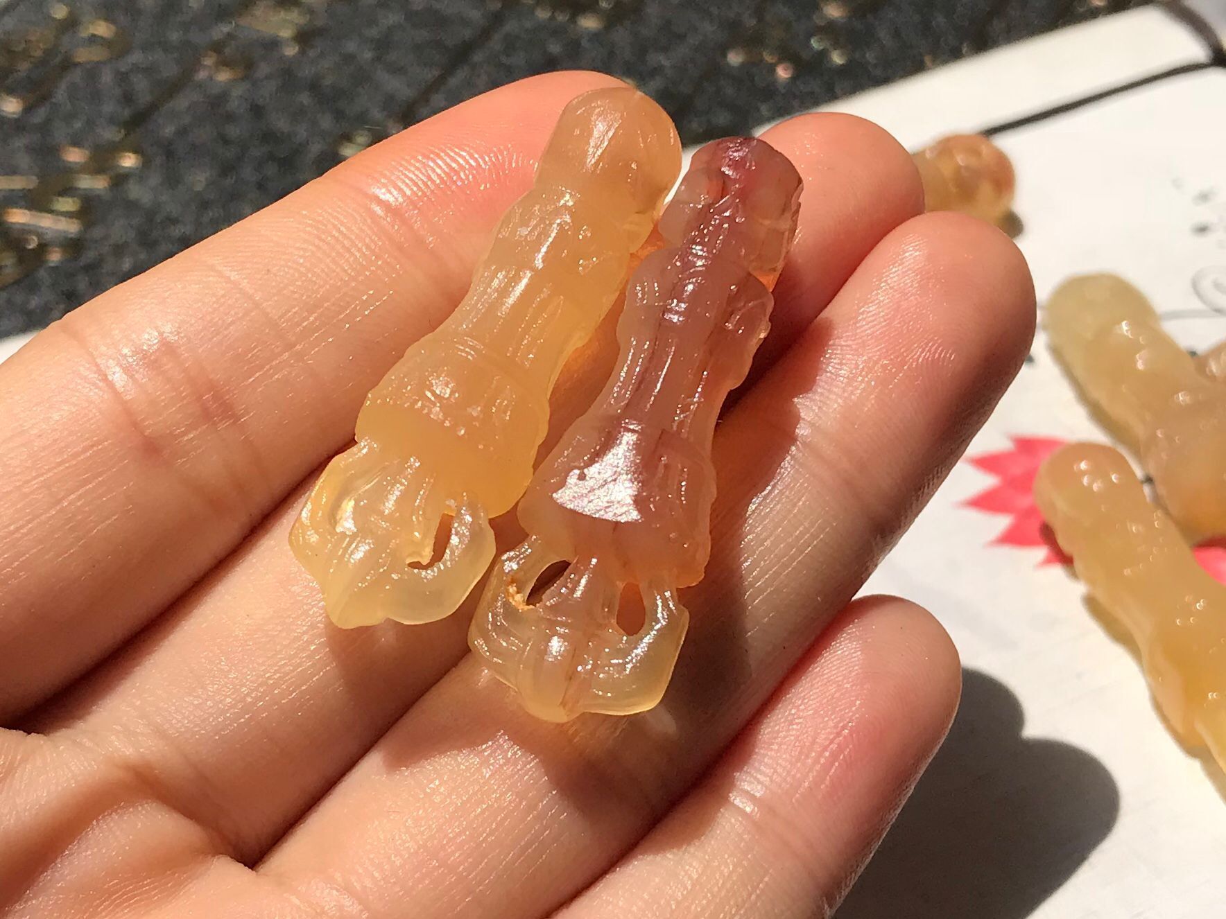 厂家供应天然羊角金刚杵 羊角雕刻金刚杵吊坠