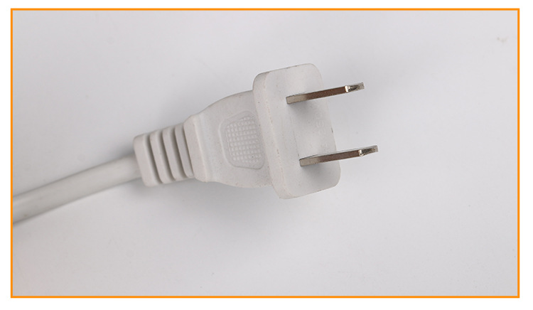 厂家定制国标转八字尾电源线 两芯扁插中式电源线 电源线插头
