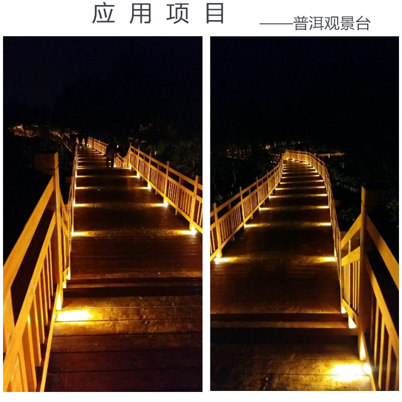 2018爆款栈道灯led地埋灯明装小地灯无需开孔侧光地埋灯