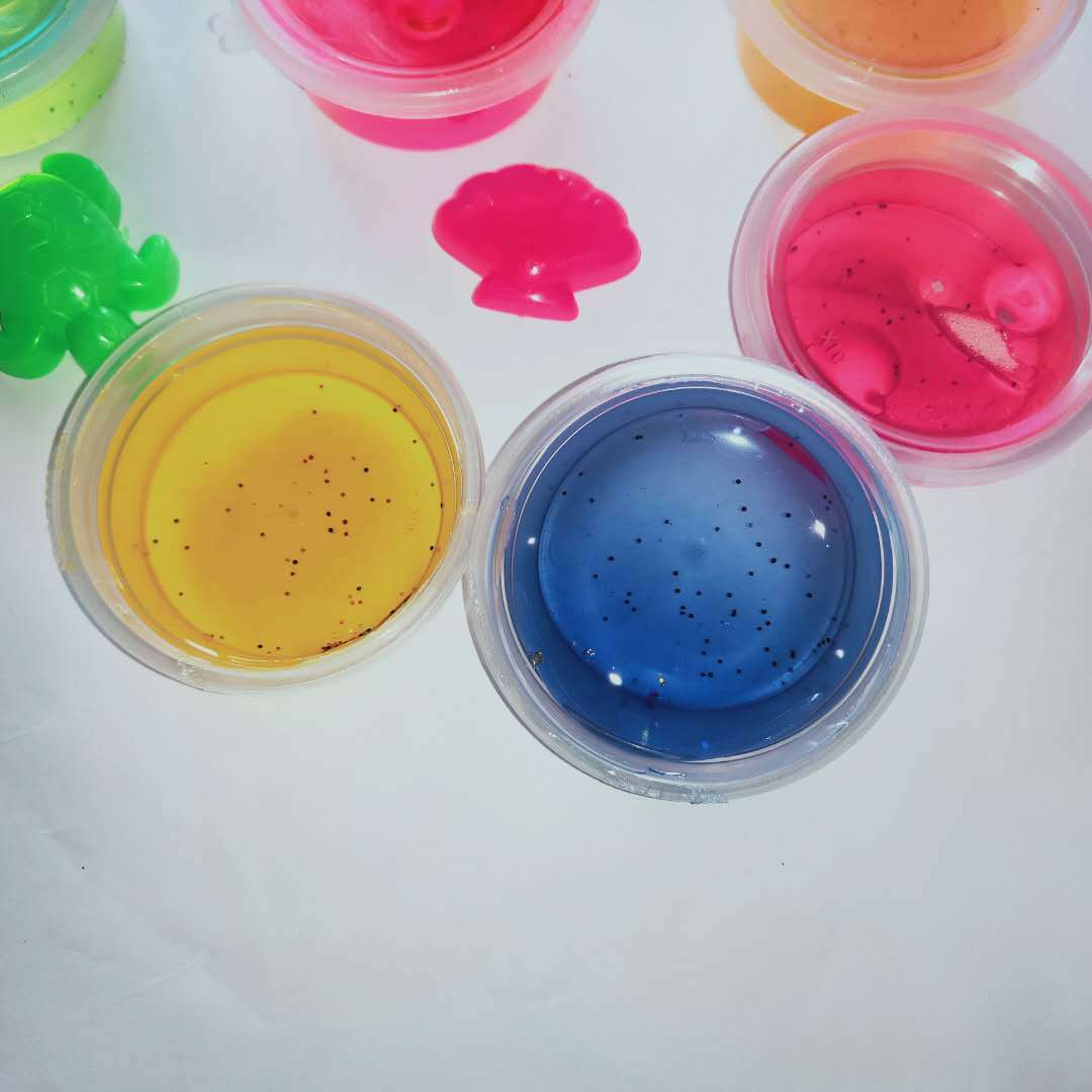 地摊货源 diy手工制12色透明盒装水晶泥套装儿童益智玩具批发