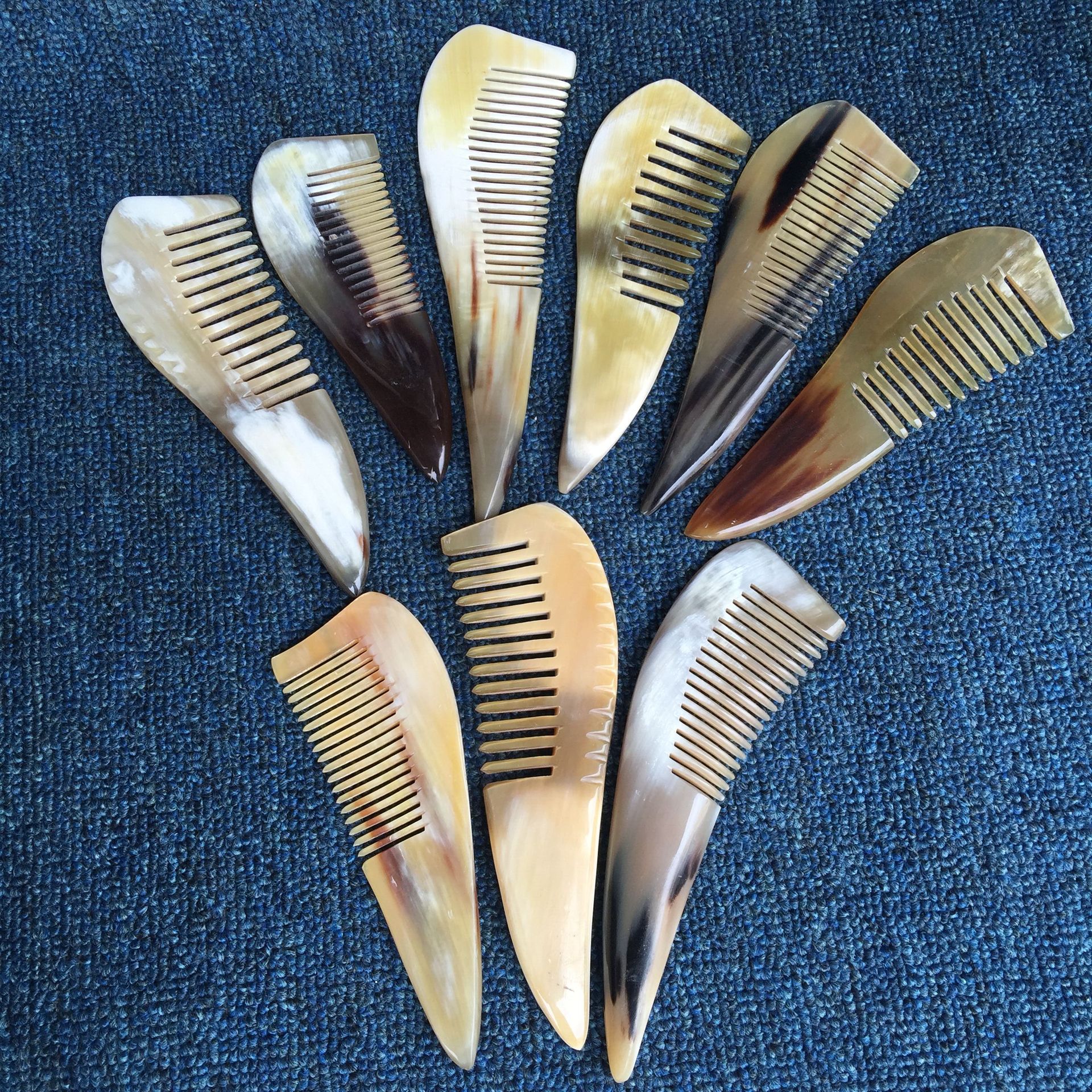 10cm小号牛角梳子牛角梳子旅游景区庙会牛角梳