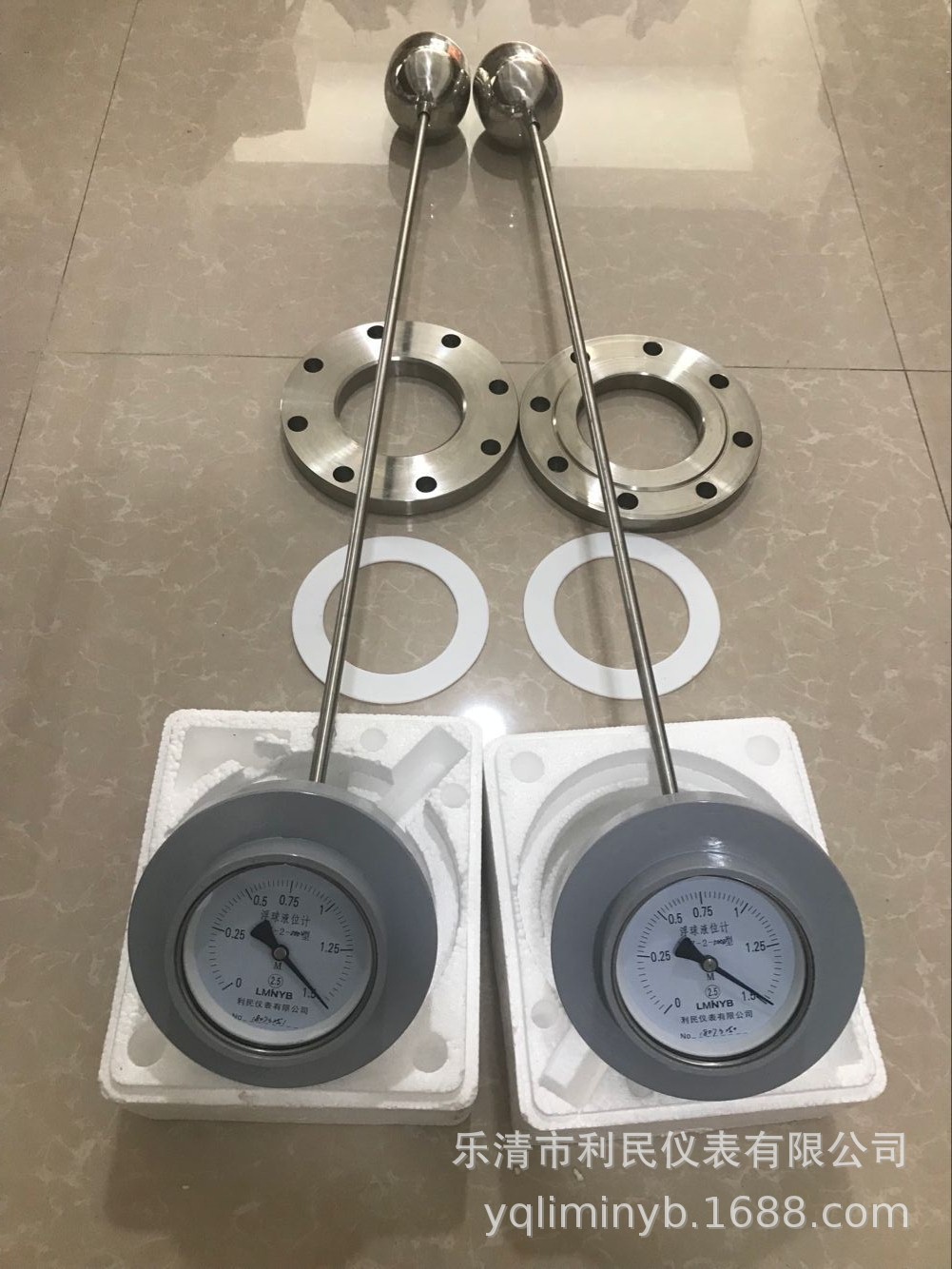 厂家供应指针浮球液位计uqz205m槽罐侧装铝合金材质