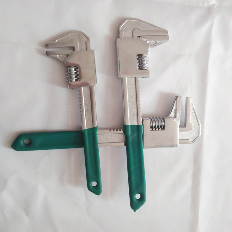 沾塑柄f型汽车扳手镜面抛光型活扳手f型活铬扳手