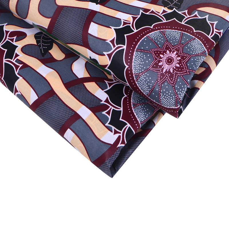 Foreign Trade Cotton African Printed Cloth African Duplex Printing Batik Fabric African Ethnic Clothes Fabric