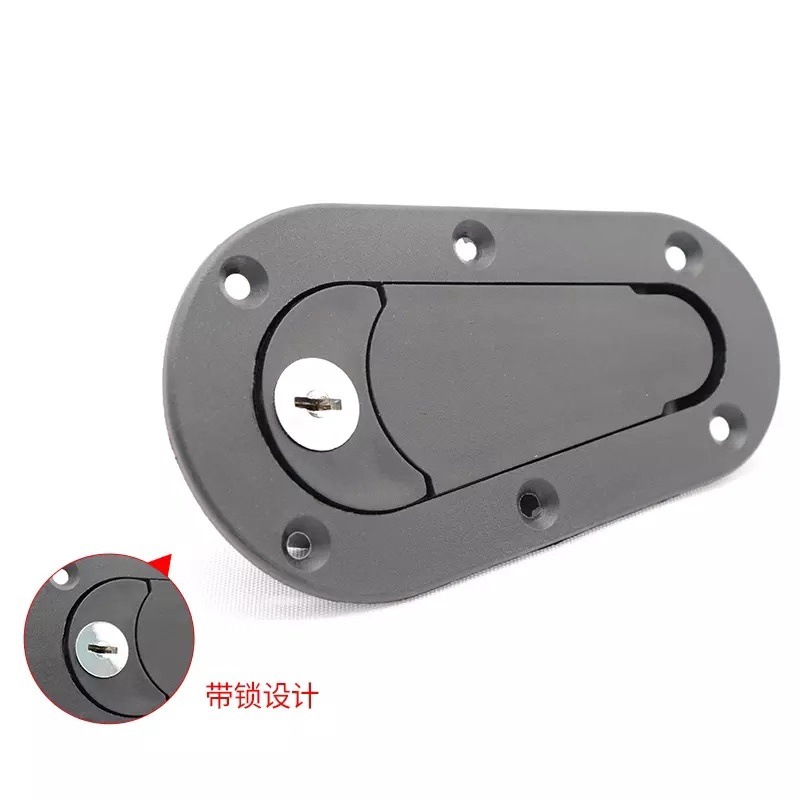 跨境热销赛车汽车改装引擎盖车头盖发动机隐形机盖锁 黑色通用