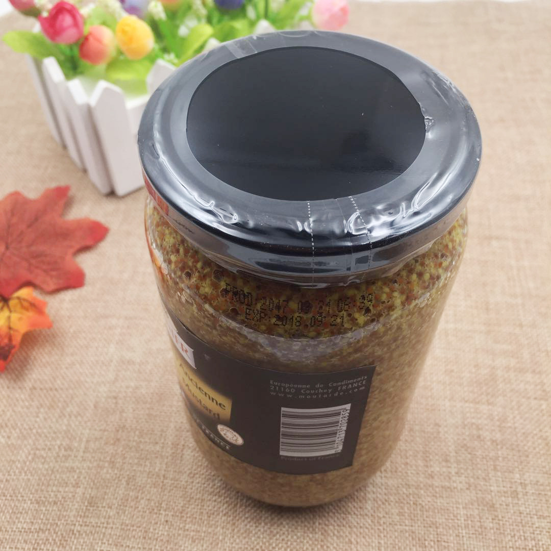法国原装进口宝年大藏粗粒芥末芥末籽酱粗芥末酱815g西餐食材批发
