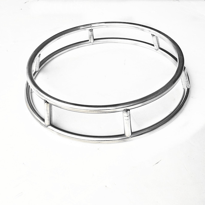 锅架不锈钢无磁圆管锅炉圈多功能隔热炒锅鼎双层置物炒菜勺架批发