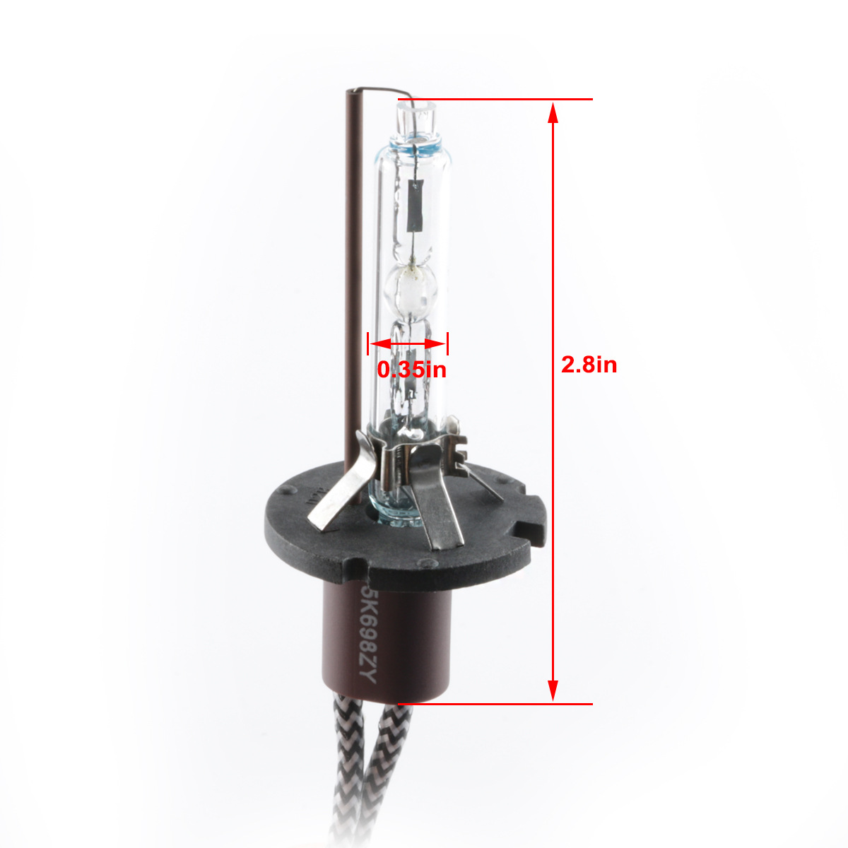 适用于d2h氙气灯泡hid双光透镜改装 led高亮快启改装灯泡