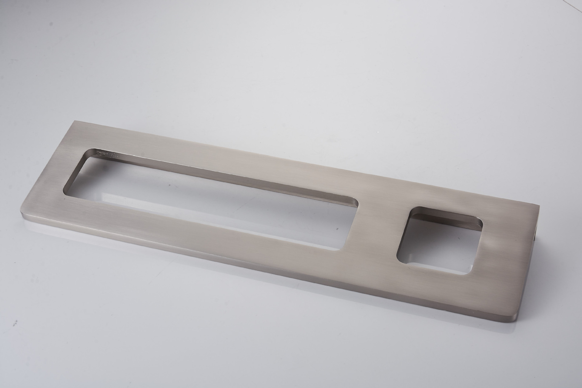 太空铝拉丝方形卫生间毛巾环单杯双用 酒店浴室牙刷杯架置物架