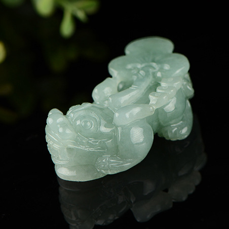 男士玉吊坠翡翠貔貅玉项链 批发 缅甸a货霸王貔貅皮丘吊坠