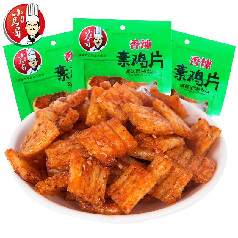 小马哥川香味素鸡片52g 儿时童年辣味