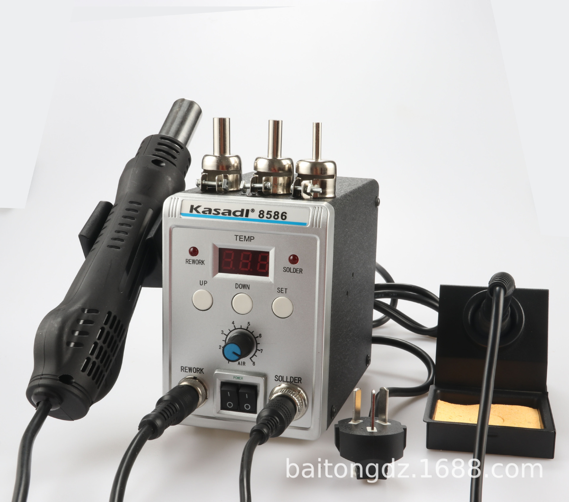 8586D烙铁热风枪焊台 二合一热风枪焊台 858D热风枪 936烙铁焊台