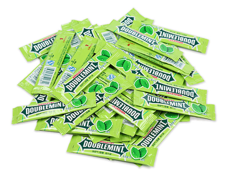 箭牌绿箭口香糖100片装*16袋独立包装原味薄荷味休闲糖果整箱批发