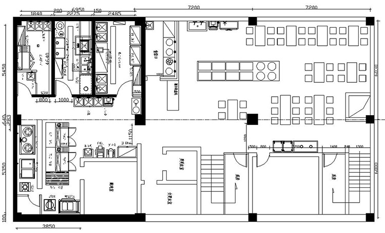 厨房设备饭店西餐员工食堂设备一站式采购