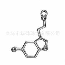 亚马逊热销新款医学化学结构分子 DNA 理科生饰品吊坠厂家直销