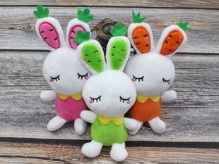 新款2018水果兔公仔可妮兔毛绒玩偶 可爱卡通兔子挂件娃娃批发